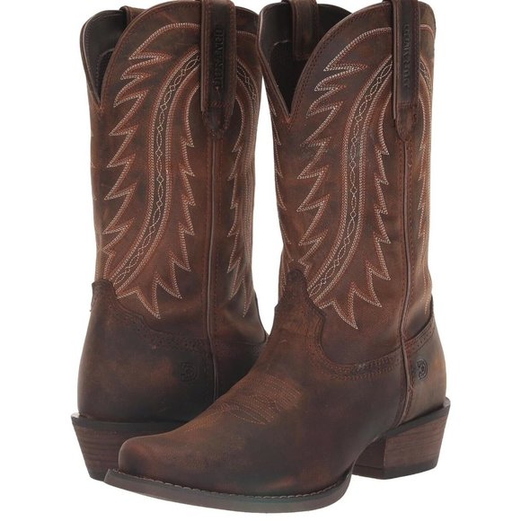 Durango Rebel Frontier Distressed Brown Square Toe Cowboy  Mens Brown Casual Boo main image 5
